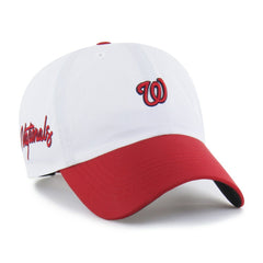 Washington Nationals Vista Mini Clean Up brrr° Adjustable Hat White/Red