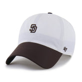 San Diego Padres Vista Mini Clean Up brrr° Adjustable Hat White/Brown