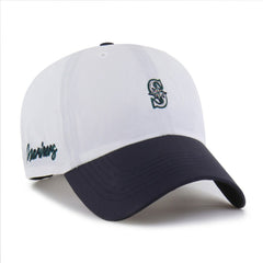 Seattle Mariners Vista Mini Clean Up brrr° Adjustable Hat White/Navy