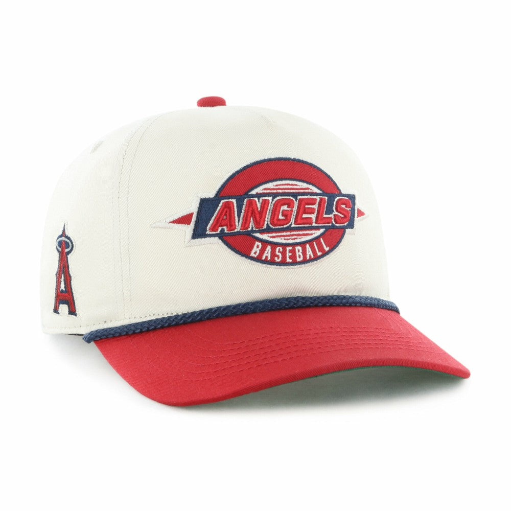 Los Angeles Angels Youth Frame Out Hitch Adjustable Hat Natural/Red