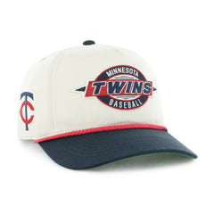 Minnesota Twins Youth Frame Out Hitch Adjustable Hat Natural/Navy