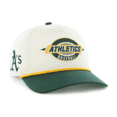 Athletics Youth Frame Out Hitch Adjustable Hat Natural/Green