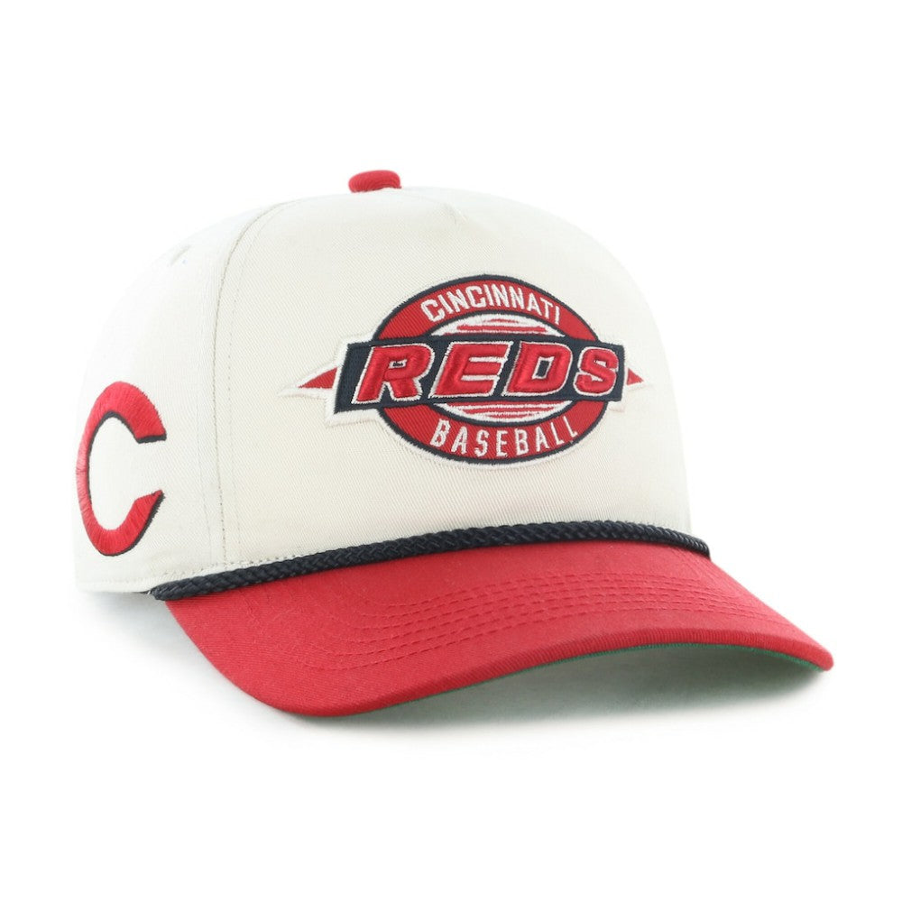 Cincinnati Reds Youth Frame Out Hitch Adjustable Hat Natural/Red