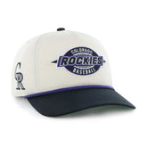 Colorado Rockies Youth Frame Out Hitch Adjustable Hat Natural/Black