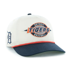 Detroit Tigers Youth Frame Out Hitch Adjustable Hat Natural/Navy