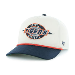 Detroit Tigers Youth Frame Out Hitch Adjustable Hat Natural/Navy