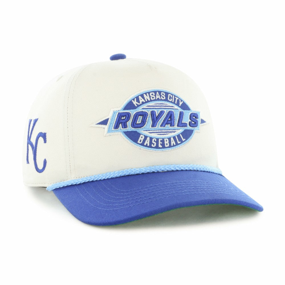 Kansas City Royals Youth Frame Out Hitch Adjustable Hat Natural/Royal