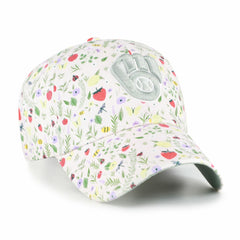 Milwaukee Brewers Girls Youth Posey Clean Up Adjustable Hat Light Pink