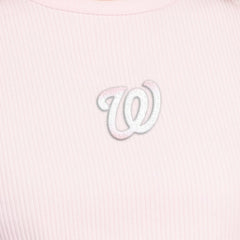 Washington Nationals Starter Women's Pastels Ribbed Tank Top Light Pink