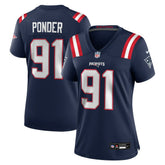 Elijah Ponder New England Patriots Women's Team Game Jersey - Navy discount