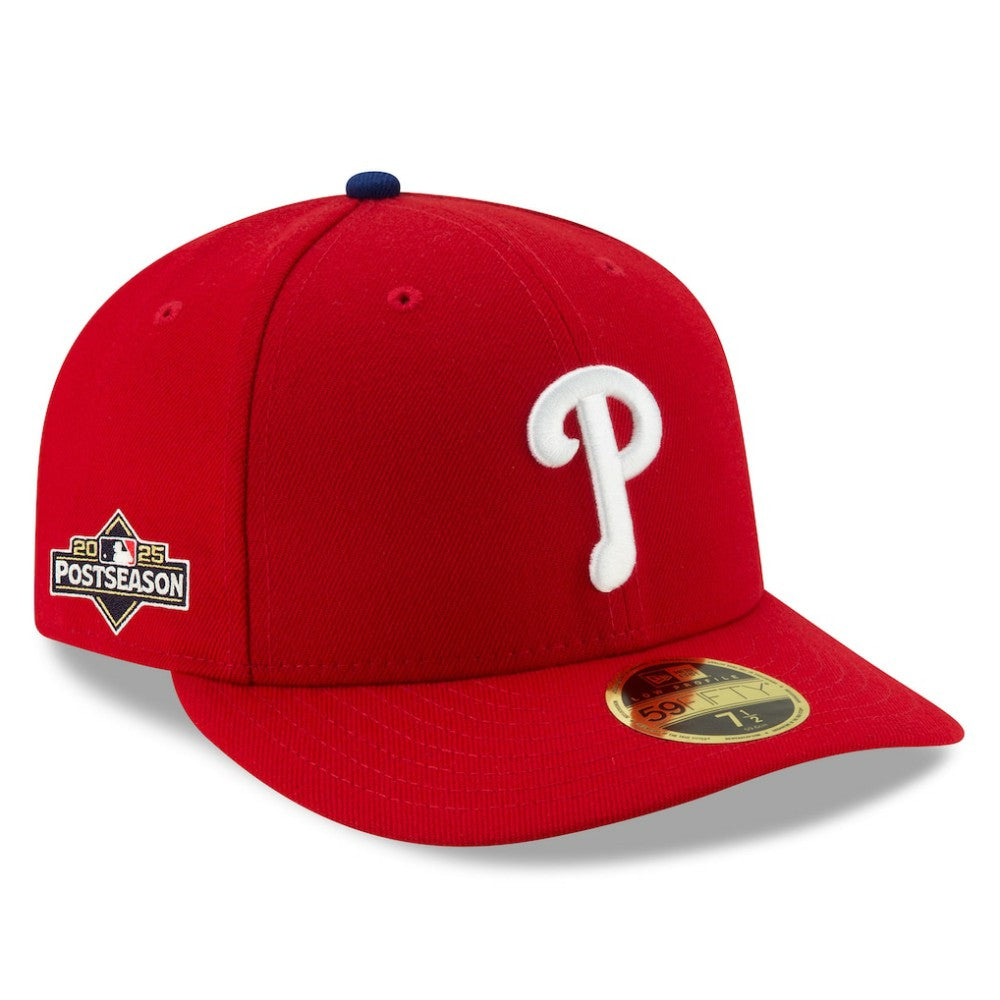 Philadelphia Phillies 2025 MLB Postseason Side Patch Low Profile 59FIFTY Fitted Hat Red