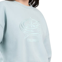 Columbus Blue Jackets Starter Women's Boxy Cropped Sweatshirt - Green Sweatshirts