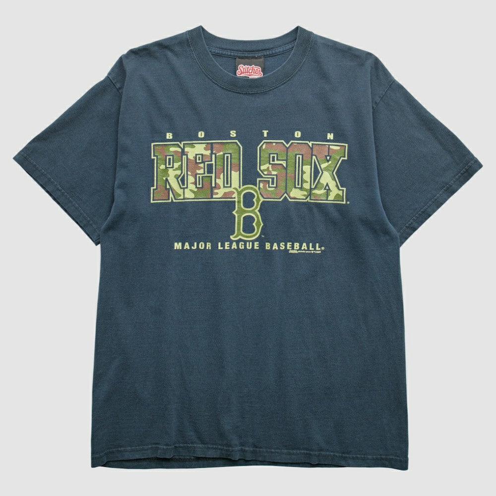Boston Red Sox Stitches 2005 T-Shirt Navy Vintage