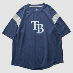Tampa Bay Rays Majestic 2009 T-Shirt Navy Vintage