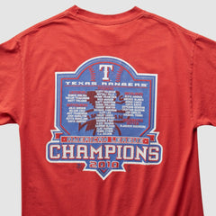 Texas Rangers Majestic 2010 T-Shirt Red Vintage