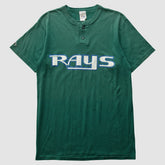 Tampa Bay Rays Majestic 90s T-Shirt Green Vintage