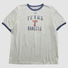 Texas Rangers Majestic 2010 T-Shirt White Vintage