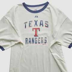Texas Rangers Majestic 2010 T-Shirt White Vintage