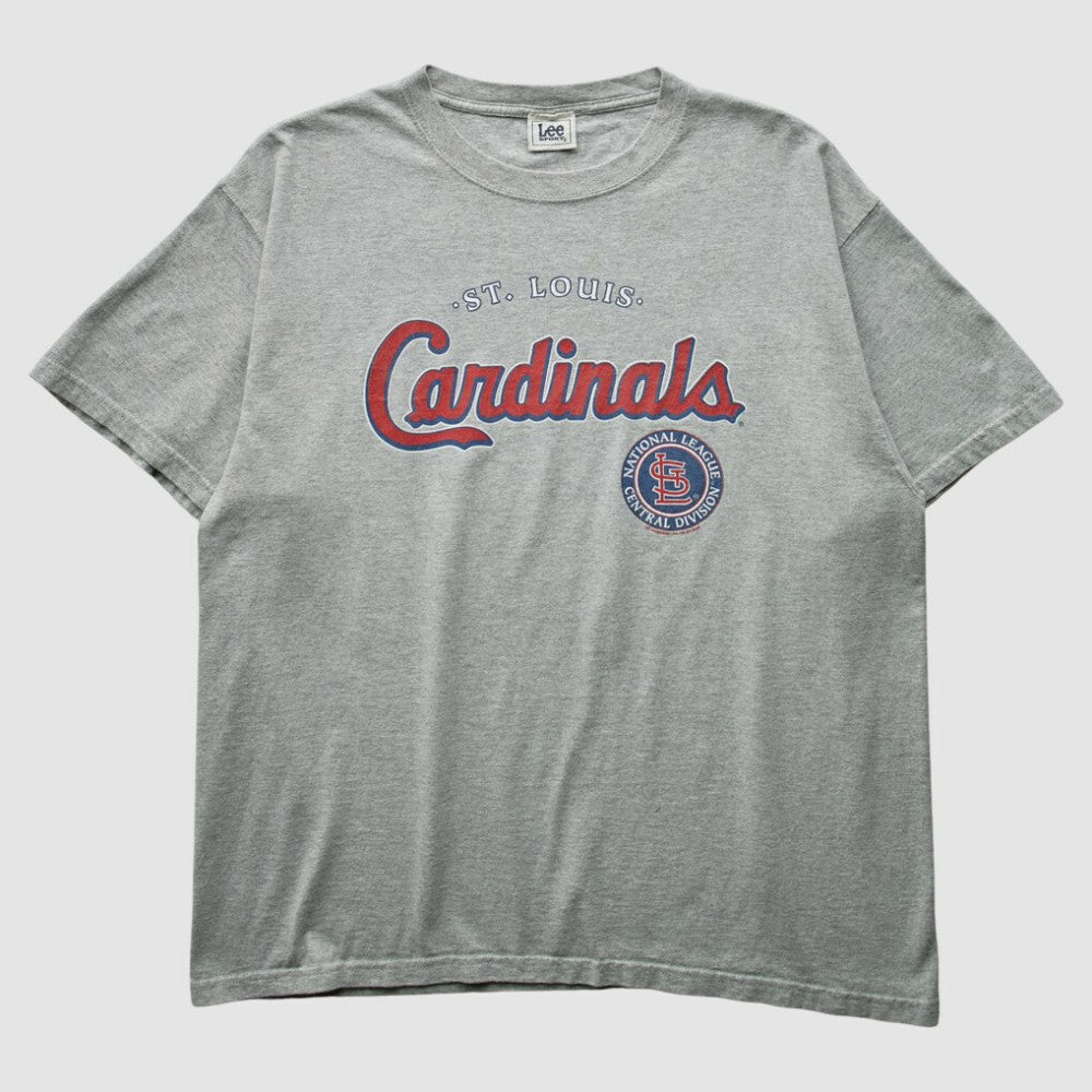 St. Louis Cardinals Lee Apparel 2000s T-Shirt Heather Gray Vintage