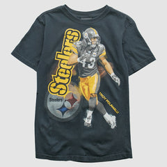 Pittsburgh Steelers Reebok 2000s T-Shirt - Black Vintage for sale
