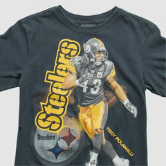 Pittsburgh Steelers Reebok 2000s T-Shirt - Black Vintage for sale