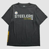 Pittsburgh Steelers Reebok 2000s T-Shirt - Black Vintage on sale