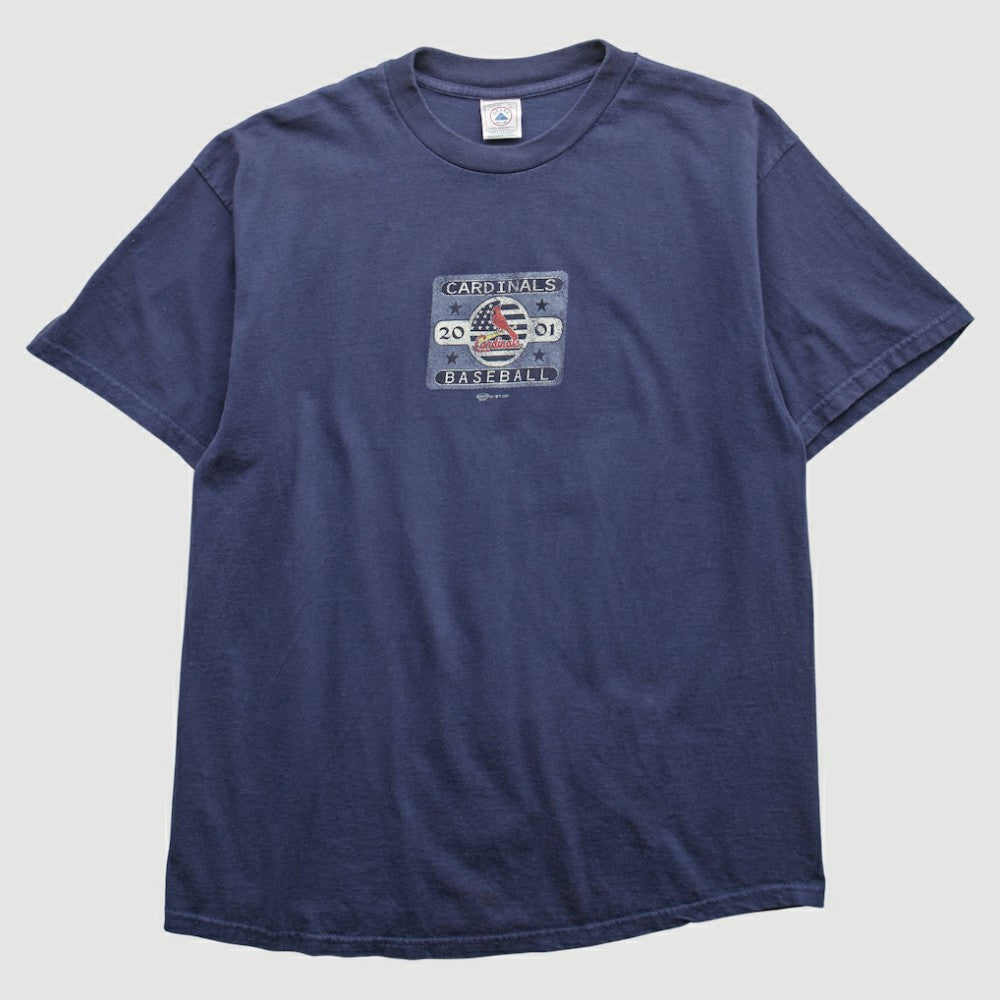 St. Louis Cardinals Delta 2001 T-Shirt Navy Vintage