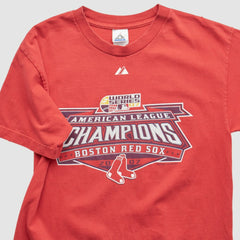 Boston Red Sox Majestic 2007 T-Shirt Red Vintage