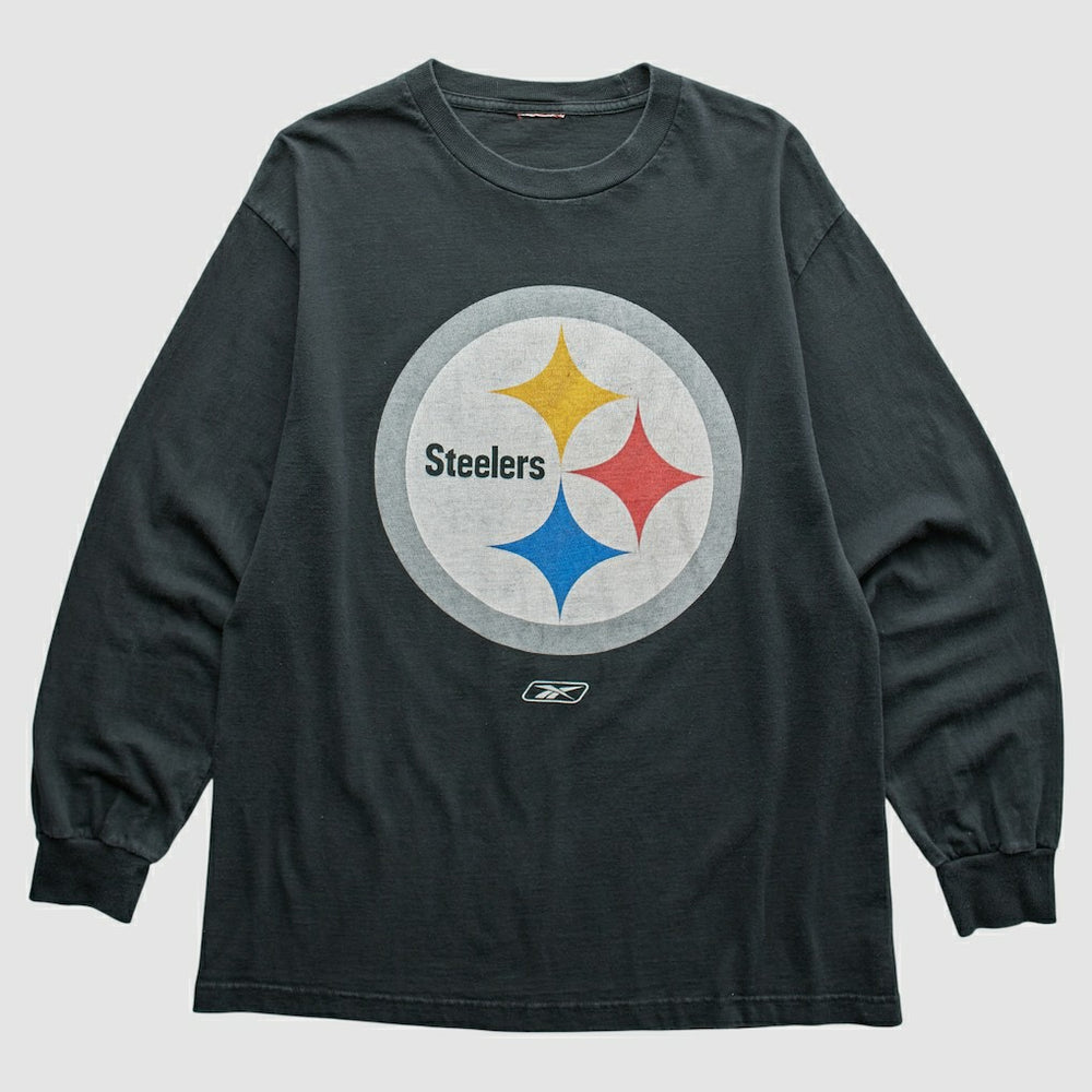 Pittsburgh Steelers Reebok 2000s T-Shirt - Black Vintage cheap