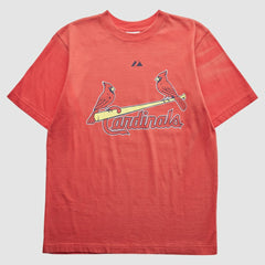 St. Louis Cardinals Majestic 2000s T-Shirt Red Vintage