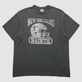 New Orleans Saints logo 7 90s T-Shirt - Gray Vintage on sale