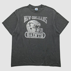 New Orleans Saints logo 7 90s T-Shirt - Gray Vintage on sale