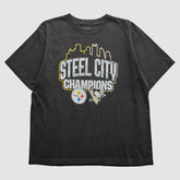 Pittsburgh Steelers Reebok 2009 T-Shirt - Black Vintage online