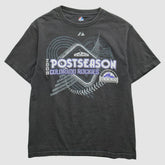 Colorado Rockies Majestic 2009 T-Shirt Black Vintage