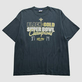 New Orleans Saints Reebok 2010 T-Shirt - Black Vintage on sale