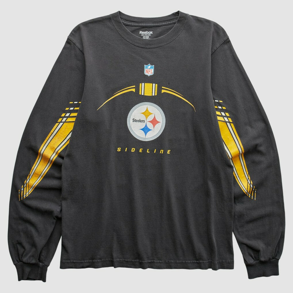 Pittsburgh Steelers Reebok 2000s T-Shirt - Black Vintage cheap