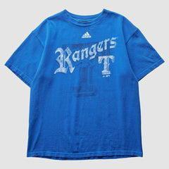 Texas Rangers Adidas 2000s T-Shirt Blue Vintage
