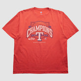 Texas Rangers Majestic 2011 T-Shirt Red Vintage