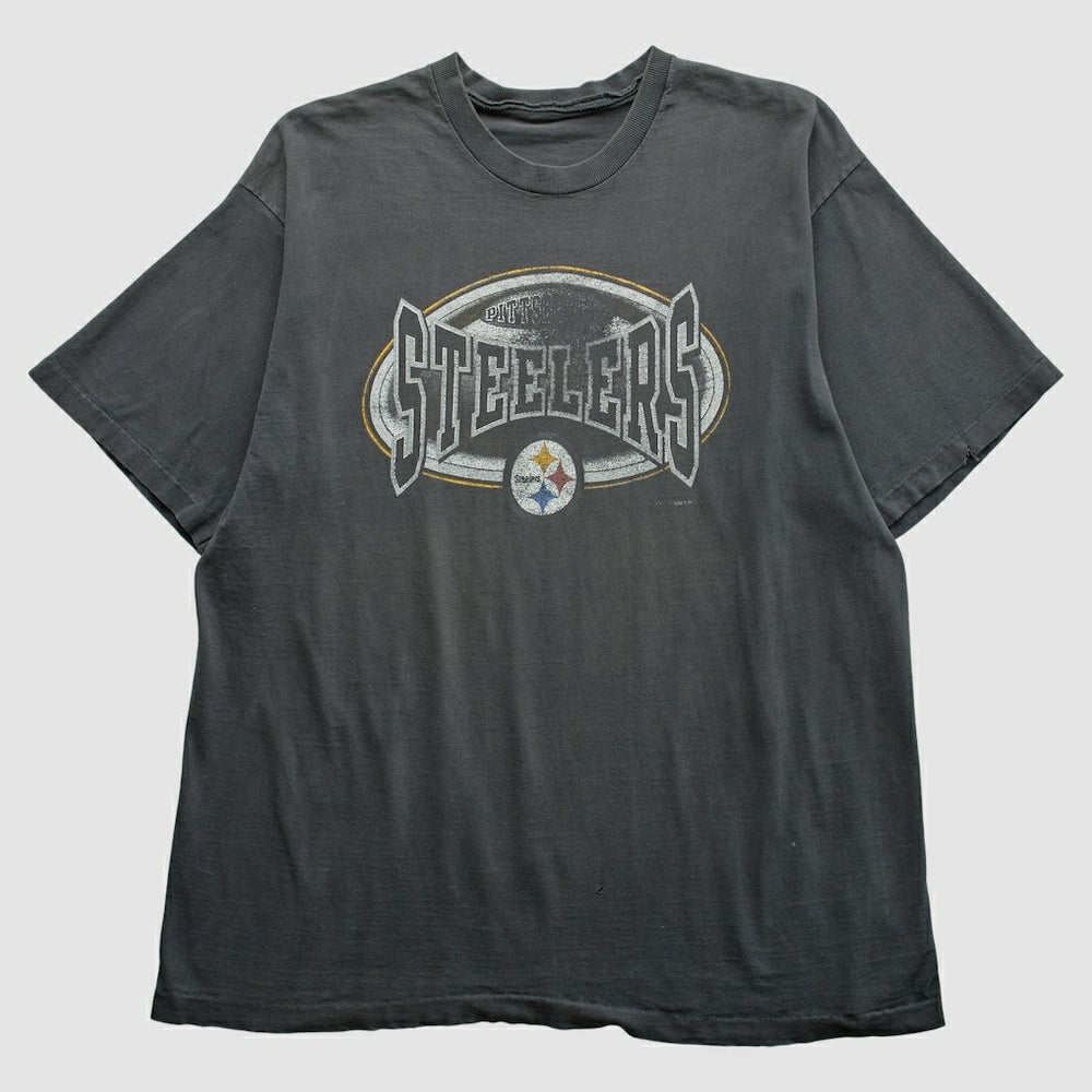 Pittsburgh Steelers 90s T-Shirt - Gray Vintage outlet