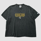 Pittsburgh Steelers Logo Athletic 2000s T-Shirt - Black Vintage discount