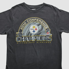 Pittsburgh Steelers Reebok 2010 T-Shirt - Black Vintage online