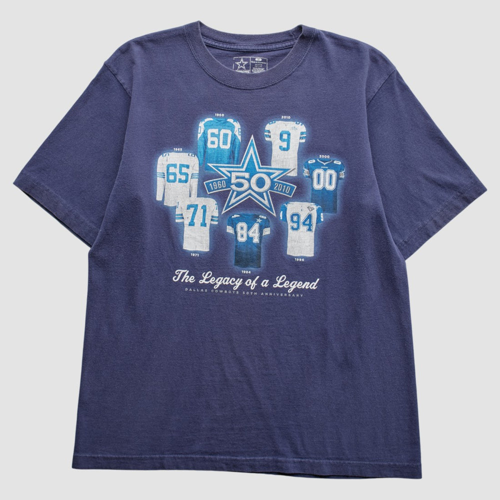 Dallas Cowboys 2010 T-Shirt - Navy Vintage for sale