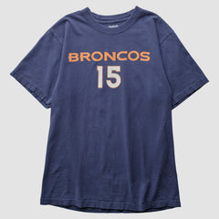 Denver Broncos Reebok 2010 T-Shirt - Navy Vintage for sale
