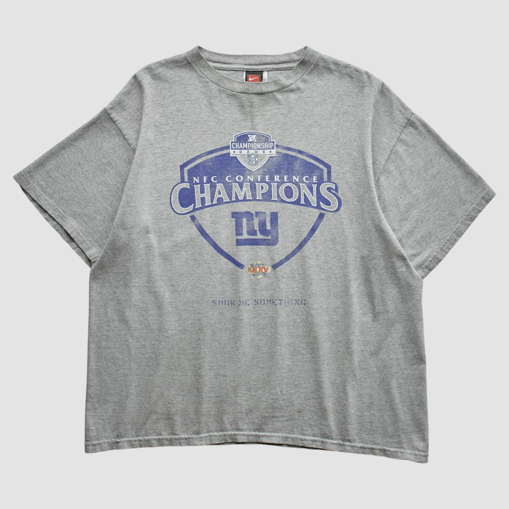 New York Giants 2000 T-Shirt - Gray Vintage sale