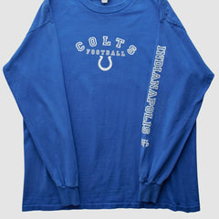 Indianapolis Colts NFL 2000s Long Sleeve T-Shirt - Blue Vintage for sale