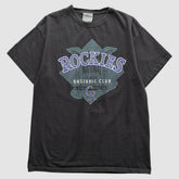 Colorado Rockies 2000s T-Shirt Black Vintage