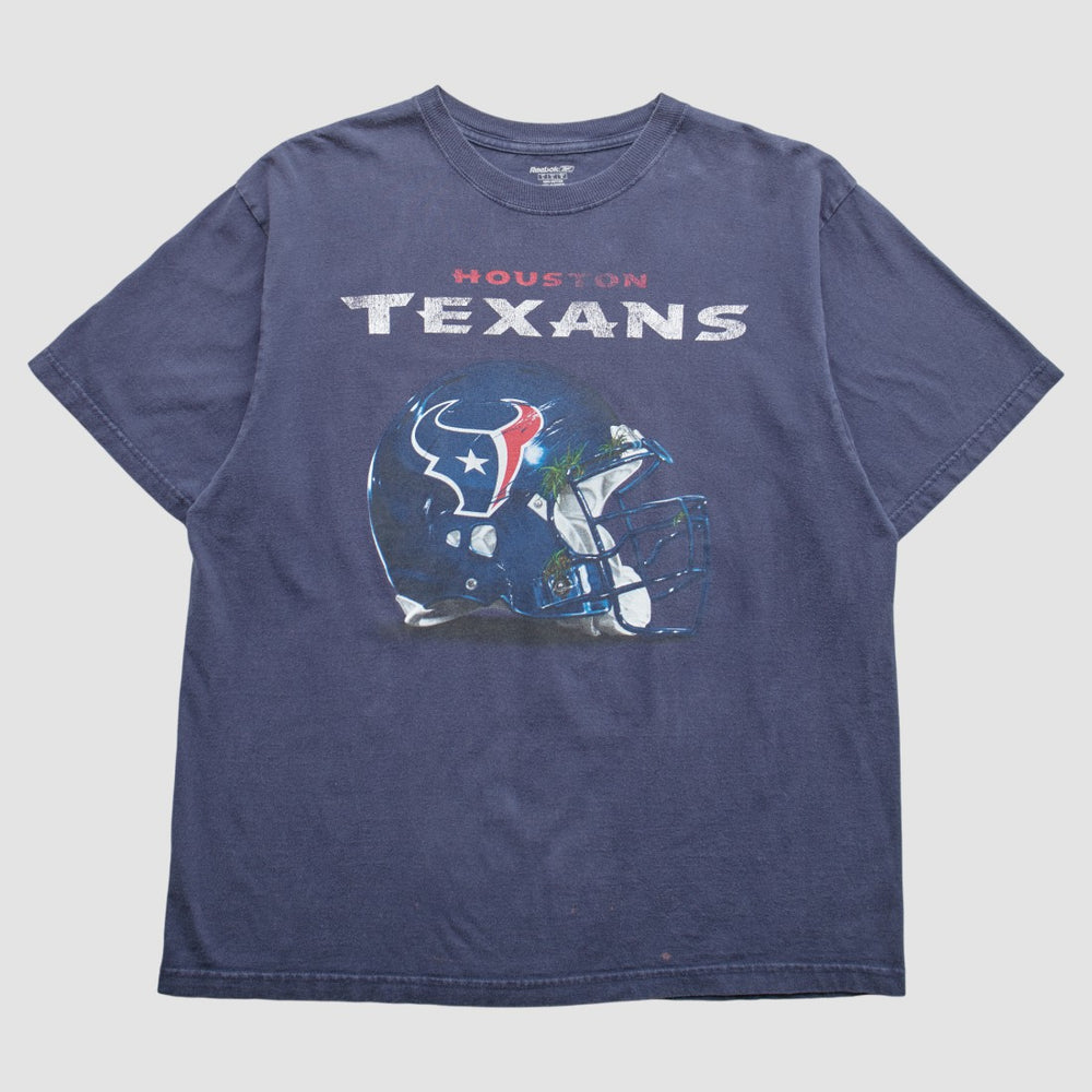 Houston Texans Reebok 2000s T-Shirt - Navy Vintage for sale