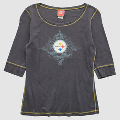 Pittsburgh Steelers NFL 2000s T-Shirt - Gray Vintage on sale