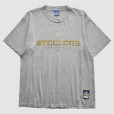 Pittsburgh Steelers Reebok 2000s T-Shirt - Gray Vintage cheap