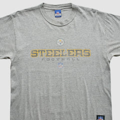 Pittsburgh Steelers Reebok 2000s T-Shirt - Gray Vintage cheap